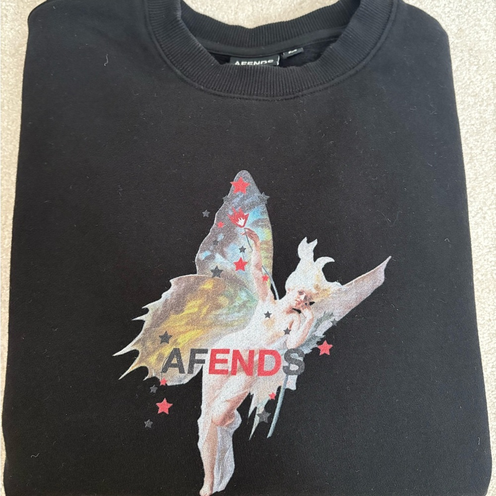 Afends Pixie Black Sweatshirt Size Medium - image 1